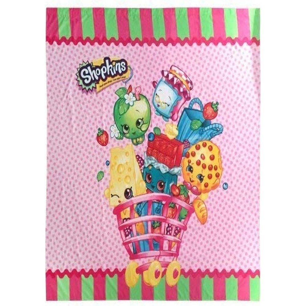 Shopkins 72" Shower Curtain Multicolor New